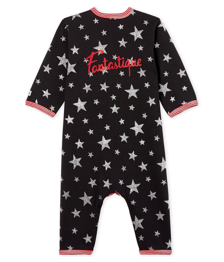 Pijama sin pies de punto para beb&eacute; ni&ntilde;o gris/gris