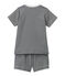 Pijama corto milrayas para niño azul SMOKING/blanco LAIT
