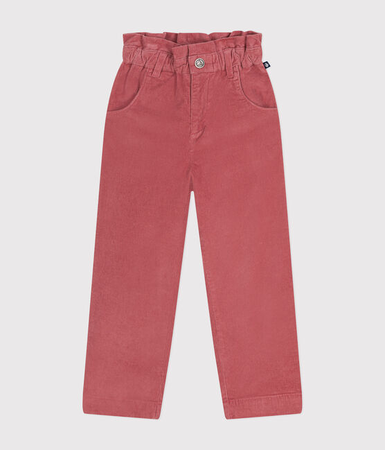 Pantalón de terciopelo para niña rosa ROSEWOOD