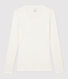 Camiseta de canalé ligero de mujer