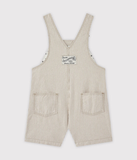 Peto corto para bebé niño gris MINERAI/blanco LAIT