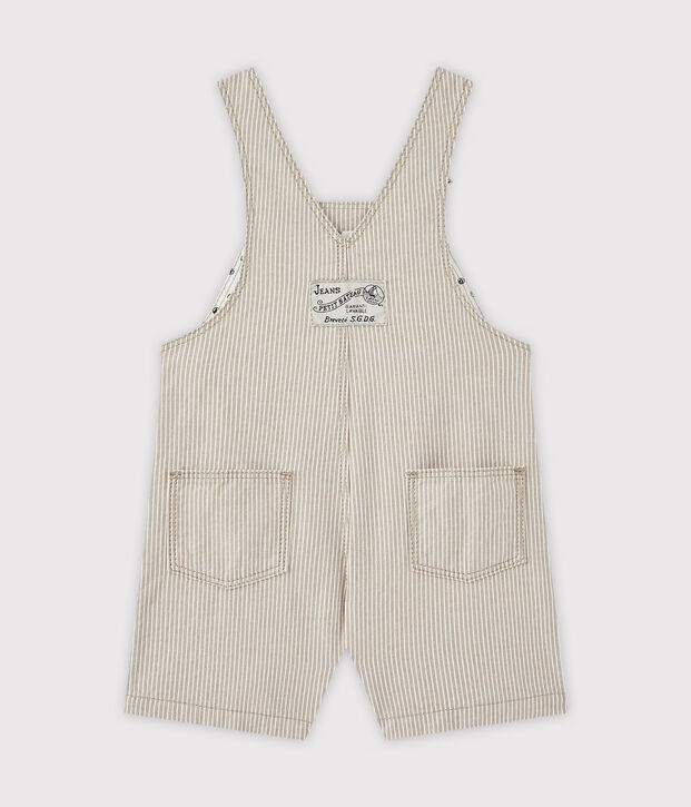 Peto corto para beb&eacute; ni&ntilde;o gris/blanco