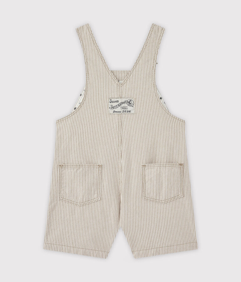 Peto corto para beb&eacute; ni&ntilde;o gris/blanco