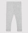 «Leggings» de algodón orgánico de bebé gris BELUGA CHINE