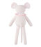 Doudou ratita con la milrayas rosa VIENNE/blanco ECUME CN
