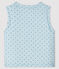 Chaleco reversible azul de punto acanalado enguatado para bebé niño azul FRAICHEUR/blanco MULTICO