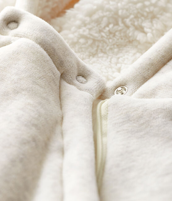Buzo de osos de bebé de terciopelo beige MONTELIMAR CHINE