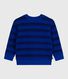 Sudadera infantil unisex de algodón a rayas