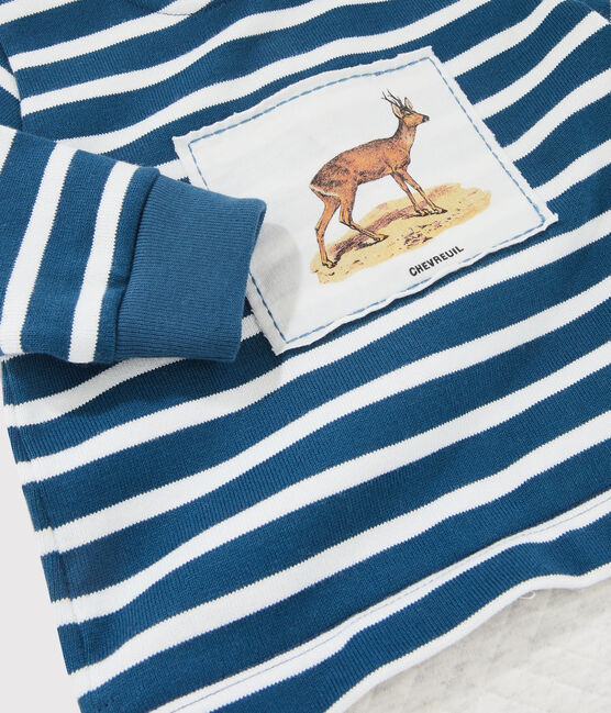 Mono largo Petit Bateau x Deyrolle azul SHADOW/crudo MULTICO