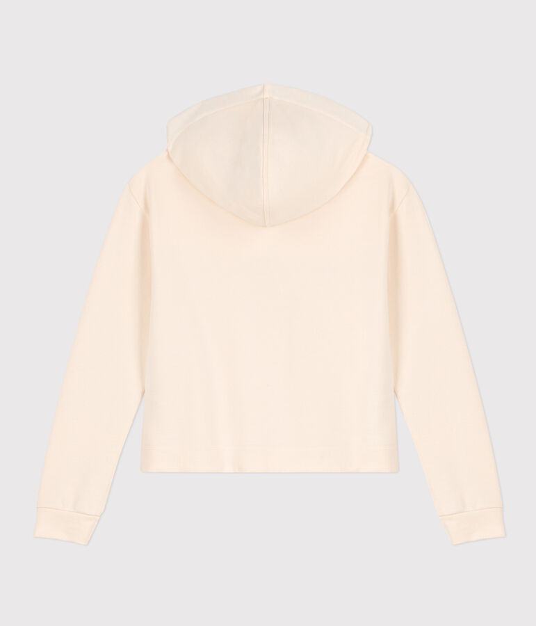 Sudadera de felpa con capucha para mujer crudo
