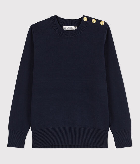 Jersey marinero emblemático de algodón de mujer azul SMOKING