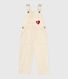 Peto infantil de tejido denim liso
