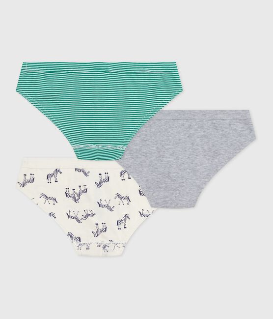 Juego de slips infantiles de algodón con estampado de cebras variante 1