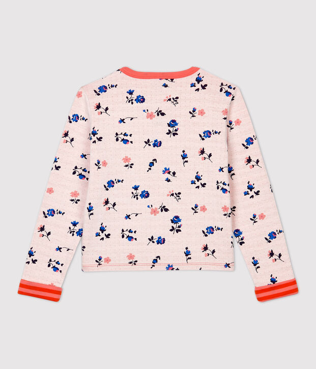 C&aacute;rdigan de t&uacute;bico de ni&ntilde;a blanco/multicolor