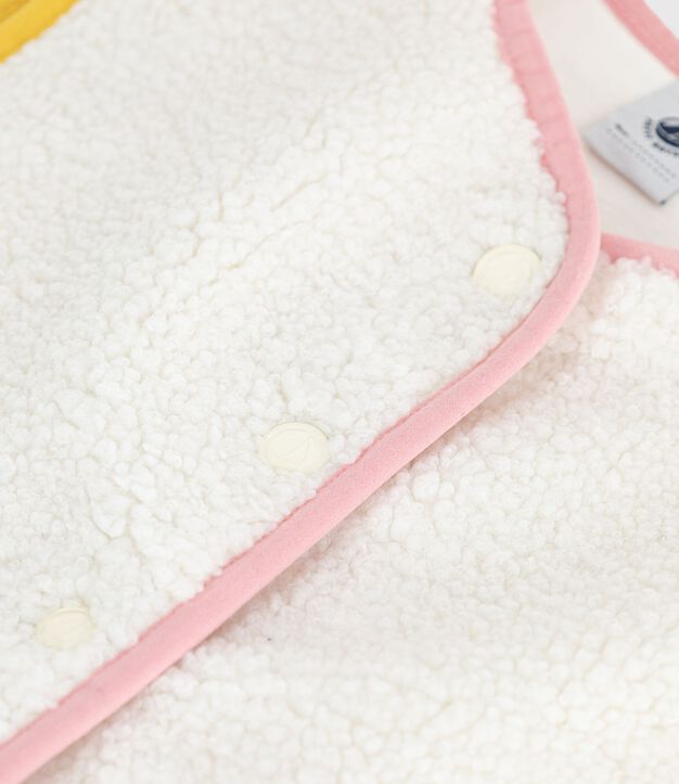 Chaleco infantil liso de borreguito MILK