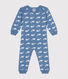 Pijama sin pies de algodón con estampado de ballena para bebé