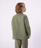 Chaqueta infantil lisa de algod&oacute;n verde OLIVINE