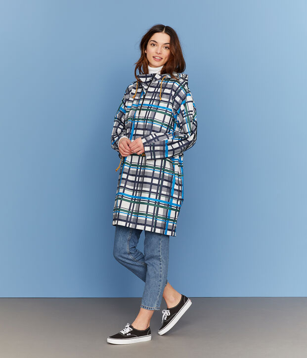 Cortavientos para mujer blanco/multicolor