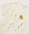 Camiseta estampada de niña blanco MARSHMALLOW/amarillo BOUDOR