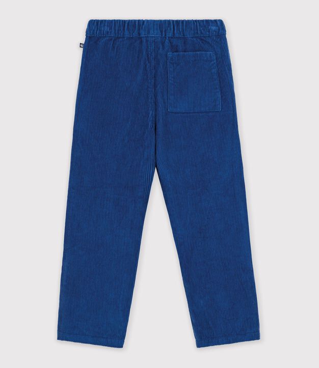Pantal&oacute;n recto de terciopelo azul