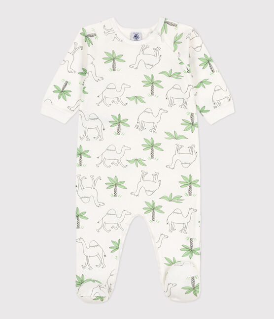 Pelele de algodón estampado blanco MARSHMALLOW/blanco MULTICO