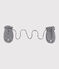Manoplas para bebé con forro de microfibra polar gris SUBWAY CHINE