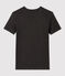 Camiseta L'ICONIQUE con cuello redondo de algodón orgánico de mujer gris CITY CHINE