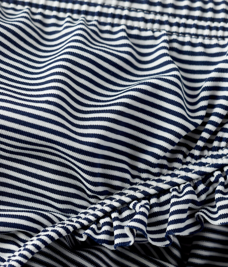 Braguita de traje de ba&ntilde;o de material reciclado de beb&eacute; azul MEDIEVAL/blanco MARSHMALLOW