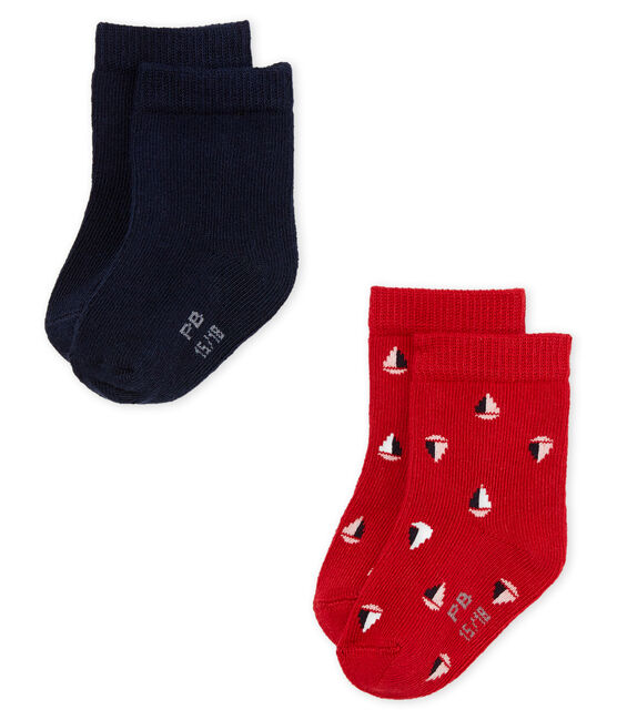 Lote de 2 pares de calcetines para bebé niño variante 1