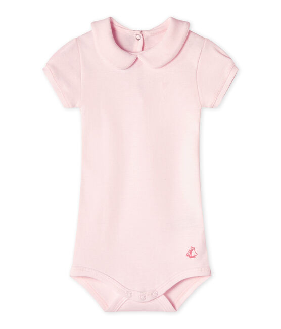 Body para bebé niña con cuello rosa Vienne
