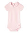 Body para bebé niña con cuello rosa Vienne