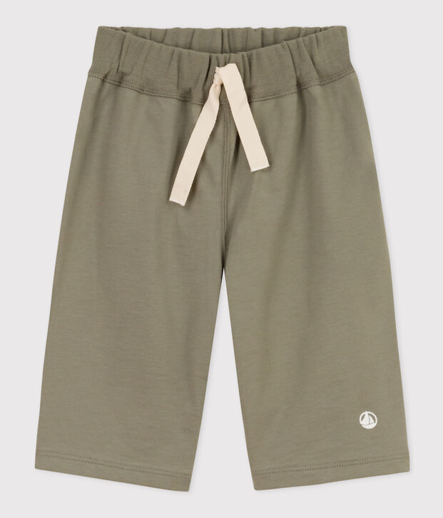 Bermudas de algod&oacute;n para ni&ntilde;o verde