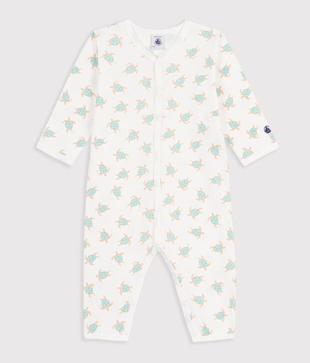 Dors bien sans pied en coton blanco/verde/multicolor
