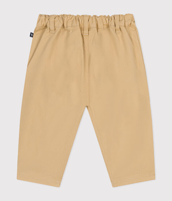 Pantalón de sarga para bebé beige FACILE