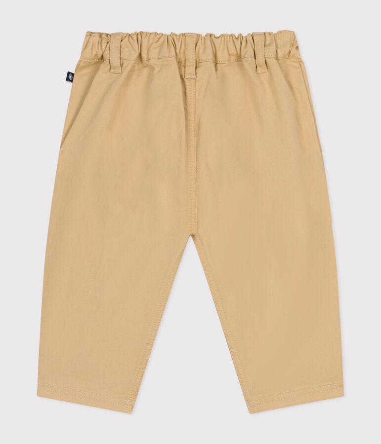 Pantal&oacute;n de sarga para beb&eacute; beige
