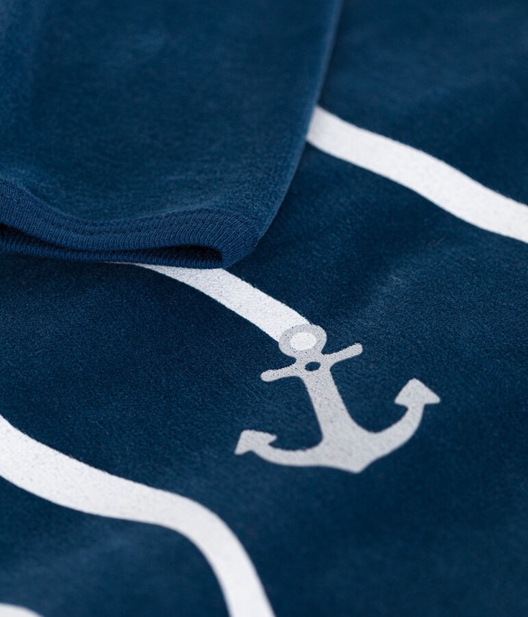 Dors bien en velours b&eacute;b&eacute; azul