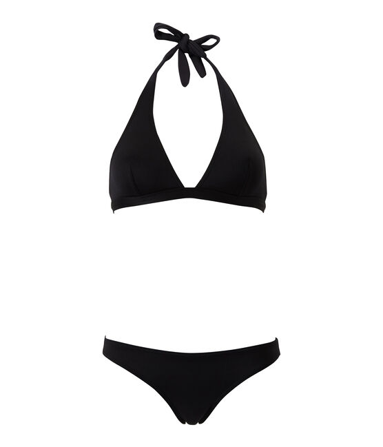 Traje de baño de dos piezas para mujer negro NOIR