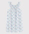 Camisón con estampado de anémonas de algodón de niña blanco MARSHMALLOW/blanco MULTICO