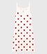 Vestido de tirantes de algodón con corazones de mujer
