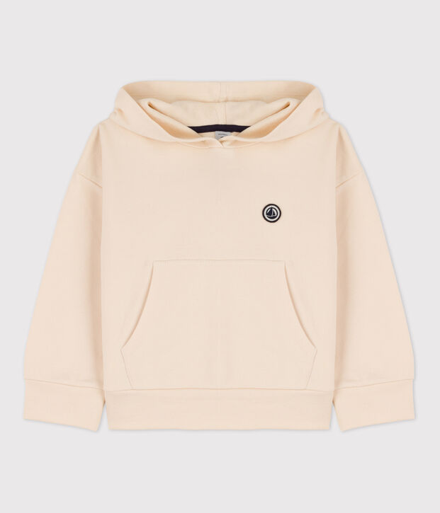 Sudadera con capucha para ni&ntilde;a / ni&ntilde;o crudo