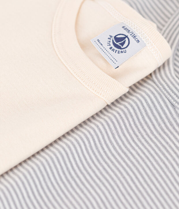 Juego de 2 camisetas de manga corta de algod&oacute;n para ni&ntilde;o multicolor