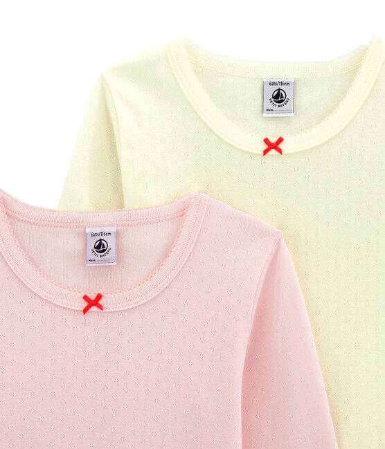 Pack de 2 camisetas de manga larga para niña variante 1