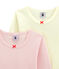 Pack de 2 camisetas de manga larga para niña variante 1