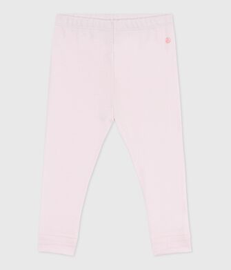 Leggings lisos de algod&oacute;n para beb&eacute;