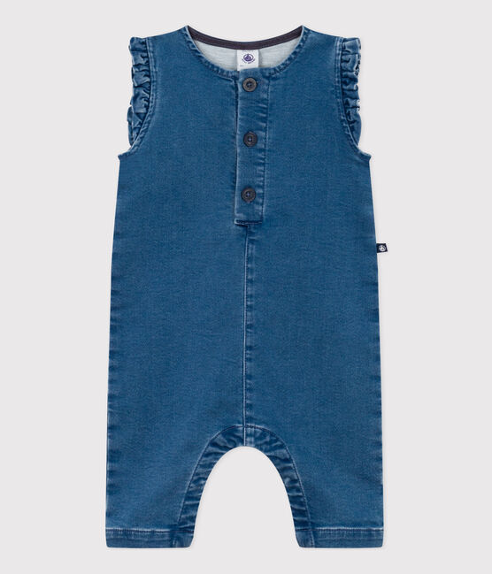 Mono denim de bebé sin mangas azul BLEU DELAVE