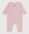 Pijama sin pies de algodón con estampado de flores para bebé rosa JOLI/blanco MULTICO
