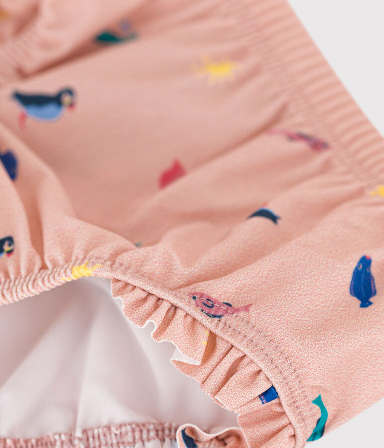 Braguita de ba&ntilde;o de material reciclado para beb&eacute; rosa/multicolor