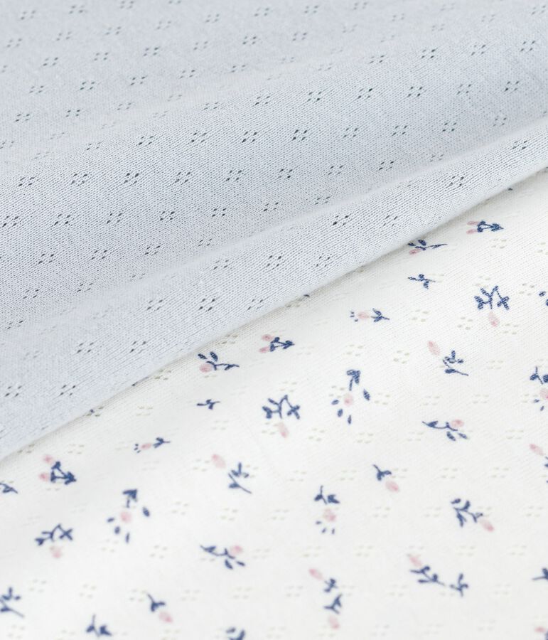 Juego de camisetas de tirantes de algod&oacute;n calado para mujer multicolor