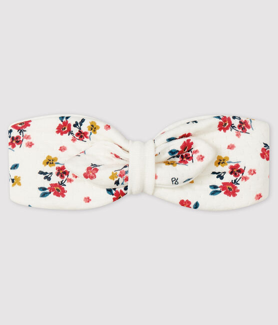 Diadema florida para bebé niña blanco MARSHMALLOW/blanco MULTICO