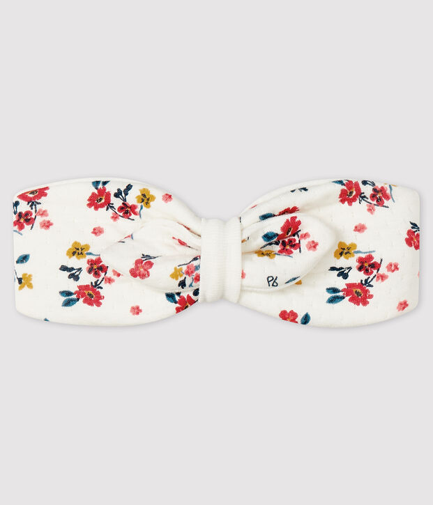 Diadema florida para beb&eacute; ni&ntilde;a blanco/multicolor